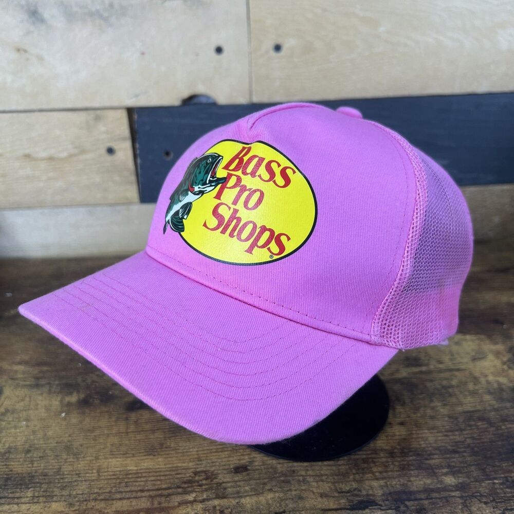 Bass Pro Shops Pink Trucker Pink Fishing SnapBack Adjustable Hat Baseball Cap